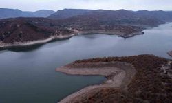 Ankara’da barajların doluluk oranı havadan görüntülendi