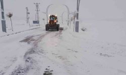 Gürpınar Belediyesi karla mücadele çalışmasını aralıksız sürdürüyor