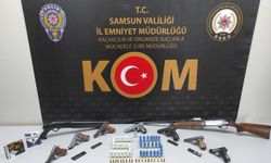 Samsun merkezli kaçak silah ticareti operasyonunda 7 zanlı yakalandı