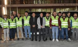 Sinop'tan gönüllü 14 sıhhi tesisat ustası deprem bölgesine uğurlandı