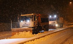 Erzincan’da kar küreme çalışmaları