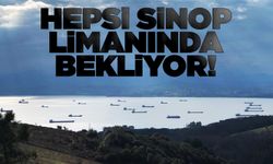 Yük gemileri Sinop doğal limanına sığındı