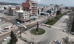 ADIYAMAN - Depremden etkilenen Adıyaman'ın son durumu havadan görüntülendi