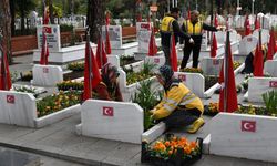 Samsun'da 18 Mart'a öncesi şehitliklere 30 bin çiçek dikildi