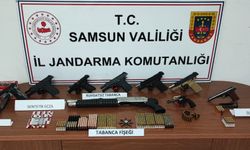 Samsun’da ruhsatsız 10 silah ele geçirildi