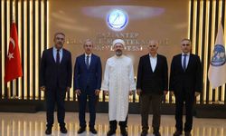 Diyanet İşleri Başkanı Erbaş, Rektör Demir’e hayırlı olsun ziyareti