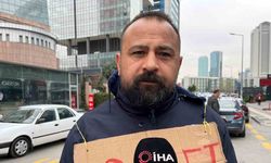 Tekirdağ Belediyesinde işten çıkarılan işçiden CHP önünde eylem