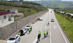 Sinop'ta dronla trafik denetimi yapıldı