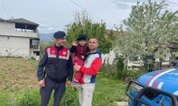 Tokat'ta kaybolan 3 yaşındaki çocuğu jandarma buldu