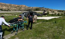 TUNCELİ - Kalp krizi geçiren kişi askeri helikopterle hastaneye ulaştırıldı