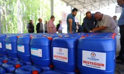 Denizli'de alabalık üreticisine 10 bin 300 litre dezenfeksiyon
