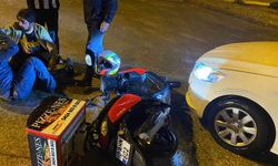 Elazığ’da motosikletli kurye ile otomobil çarpıştı: 1 yaralı