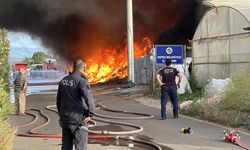 ANTALYA - Geri dönüşüm deposunda çıkan yangın seralara sıçradı