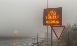 DÜZCE - Anadolu Otoyolu ve D-100 kara yolu Bolu Dağı kesiminde sis