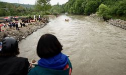 DÜZCE - Türkiye Rafting Şampiyonası 1. ayak yarışları başladı