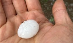 MALATYA - Hekimhan ilçesinde dolu etkili oldu