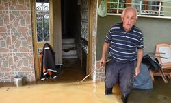 Samsun'un Terme ilçesinde şiddetli yağış etkili oldu