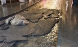 Tokat'ta sağanak asfaltın sökülmesine neden oldu