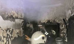 Apartman dairesinde korkutan yangın