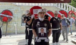 Kalp krizi sebebiyle vefat eden polis memuru son yolcuğuna uğurlandı