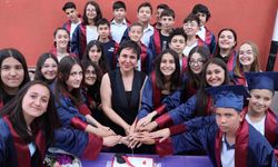 Şehit Yunus Baykal Ortaokulunda mezuniyet sevinci