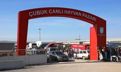 ANKARA - Çubuk ilçesinde kurulan canlı hayvan pazarında kurbanlık satışları başladı