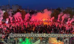 Kilis'te ultrAslan taraftar grubu Galatasaray'ın şampiyonluğunu kutladı