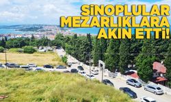 Sinop'ta mezarlıklarda arefe günü yoğunluğu