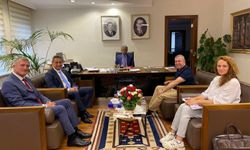 Maviş ve Karaömeroğlu Bakan Yardımcısı Nadir Alparslan'i ziyaret etti
