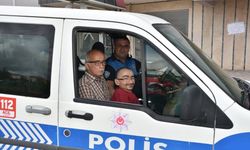 Cam kemik hastasının polis aracına binme hayali gerçekleşti