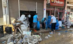 Giresun'da şiddetli yağışın açtığı tahribat gideriliyor