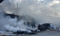 Sinop'ta ambalaj atık deposunda çıkan yangın söndürüldü