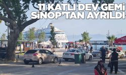 11 katlı dev gemi Sinop'tan ayrıldı