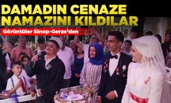 Damadın cenaze namazını kıldılar