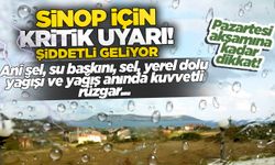 Sinop ve çevresinde şiddetli yağış bekleniyor