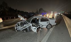 ADANA - İki otomobilin çarpıştığı kazada 1 kişi yaralandı