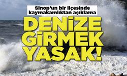 Sinop'ta bir ilçede denize girmek yasaklandı