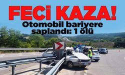 Sinop'ta otomobil bariyere saplandı: 1 ölü