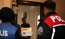Amasya'da polisten bedensel engelli çocuğa doğum günü sürprizi