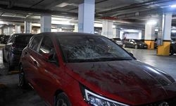 İSTANBUL - İSPARK'ın Bayrampaşa'daki kapalı otoparkında araçlara zarar verildi