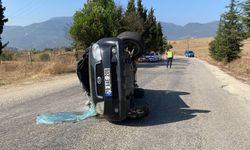 Karabük'te devrilen cipteki 2 kişi yaralandı