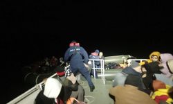 Ayvalık’ta Yunan unsurlarınca Türk karasularına itilen 42 göçmen kurtarıldı