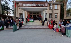 BURDUR - İsrail'in Gazze'ye saldırıları protesto edildi