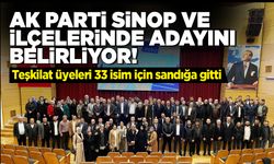 Sinop'ta AK Partililer sandığa gitti