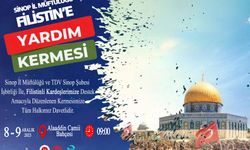 Sinop'ta Filistin'e destek çarşısı