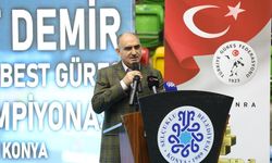 KONYA - Mahmut Demir Büyükler Serbest Güreş Türkiye Şampiyonası'nın açılış töreni yapıldı