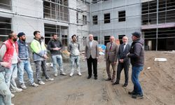 Rektör Taşdemir Fakülte inşaatını inceledi
