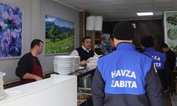 Havza'da zabıta ekiplerinden fiyat listesi denetimi
