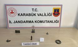 Karabük'te tarihi eser niteliğinde 6 obje ele geçirildi