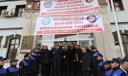 Personelinden Tokat Belediye Başkanı Eroğlu'na coşkulu karşılama
